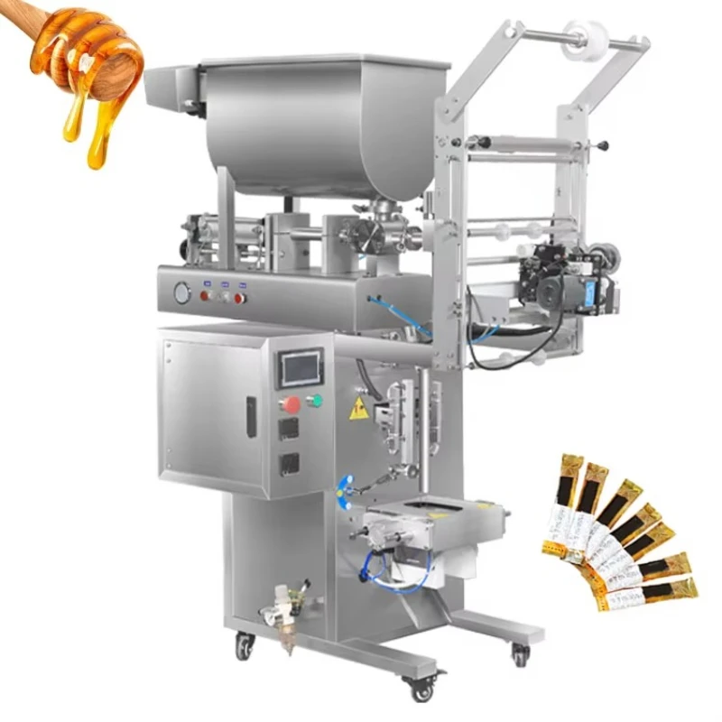 Grocery packaging honey stick bag horizontal paste liquid packaging machine
Grocery packaging honey stick bag horizontal paste liquid packaging machine