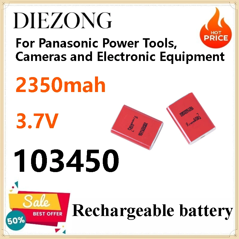 4pcs 3.7V NCA103450 2350mah Batteries for Panasonic Power Tools, Cameras and Electronic Equipment
4pcs 3.7V NCA103450 2350mah Batteries for Panasonic Power Tools, Cameras and Electronic Equipment