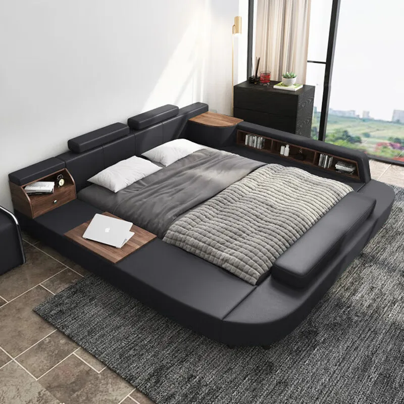 Bedside Table Frame Bed Nordic Queen Reading Modern Luxury King Bed Storage Space Muebles Para El Hogar House Accessories
Bedside Table Frame Bed Nordic Queen Reading Modern Luxury King Bed Storage Space Muebles Para El Hogar House Accessories