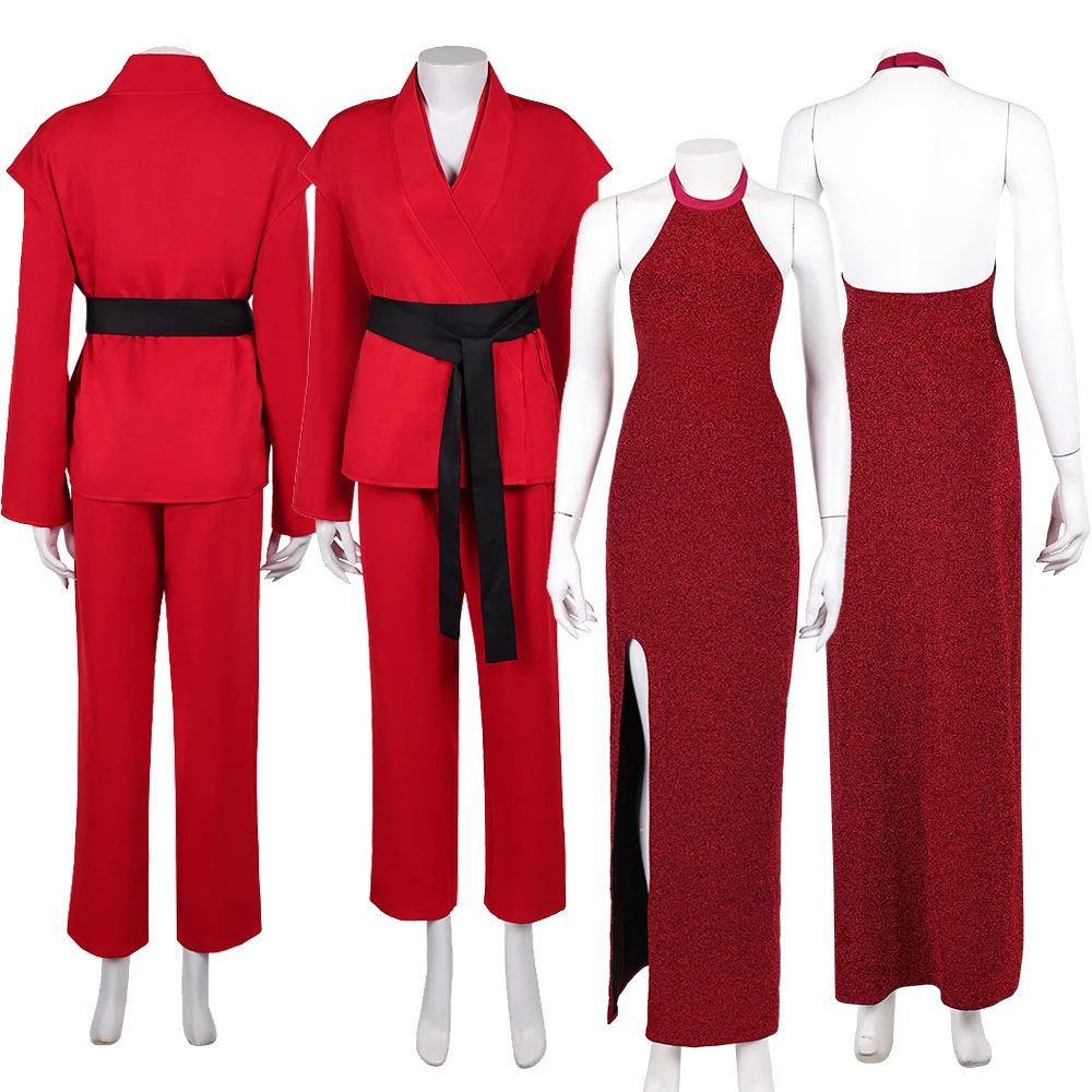 Rooney Red Taekwondo Cosplay Costume Dress Movie Ballerina Adult Disguise Outfits Women Halloween Carnival Party Roleplay Suit
Rooney Red Taekwondo Cosplay Costume Dress Movie Ballerina Adult Disguise Outfits Women Halloween Carnival Party Roleplay Suit