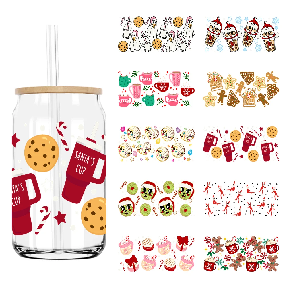 Christmas Santa's Cup 16OZ UV DTF Cup Wrap Transfers Stickers Custom Labels DIY Durable Waterproof Logo For Libbey Glass Can
Christmas Santa's Cup 16OZ UV DTF Cup Wrap Transfers Stickers Custom Labels DIY Durable Waterproof Logo For Libbey Glass Can