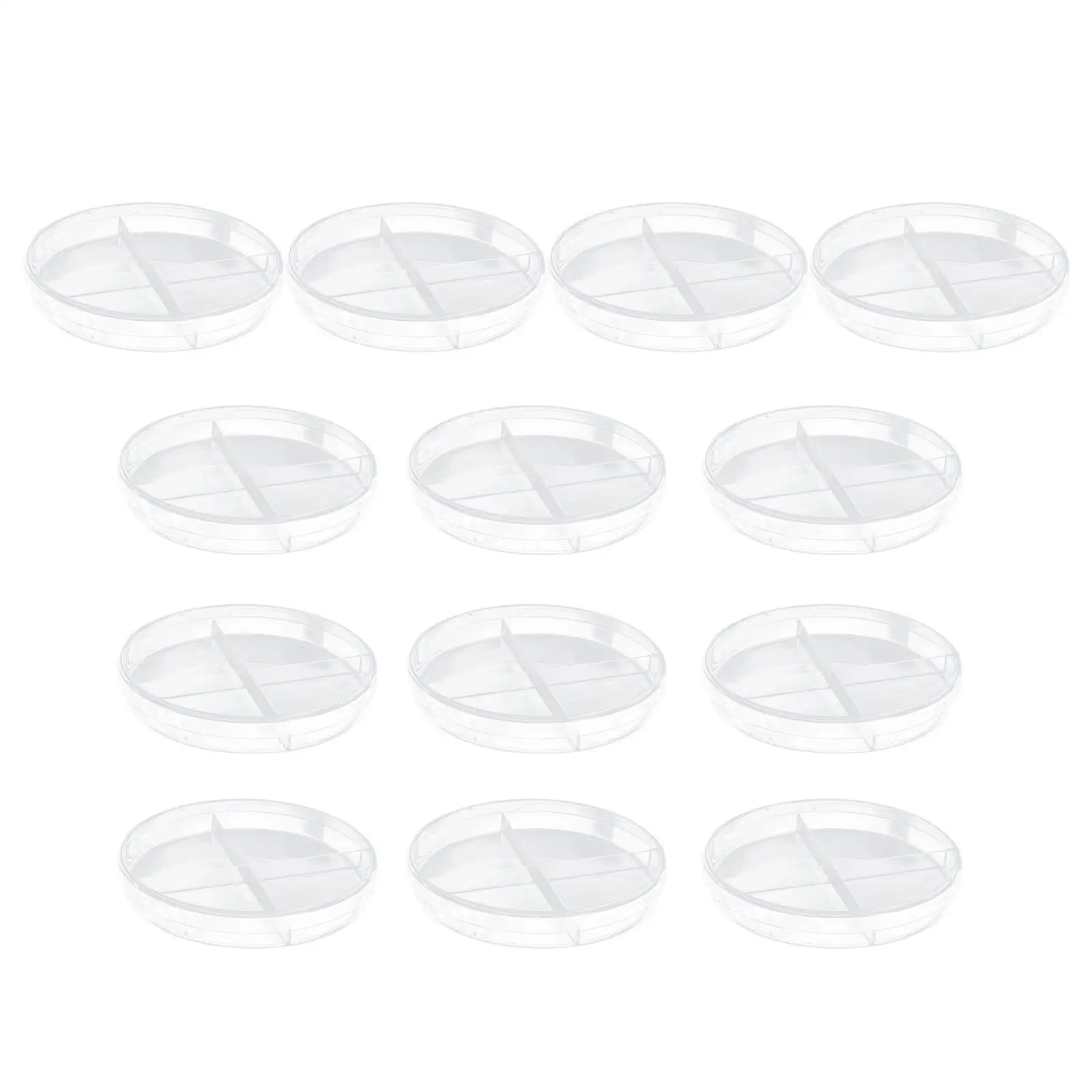 10 Pcs Cell Culture Dish Teaching Aid Clear Petri Four Compartments Plant Scientific Experiment Supplies Tool
10 Pcs Cell Culture Dish Teaching Aid Clear Petri Four Compartments Plant Scientific Experiment Supplies Tool