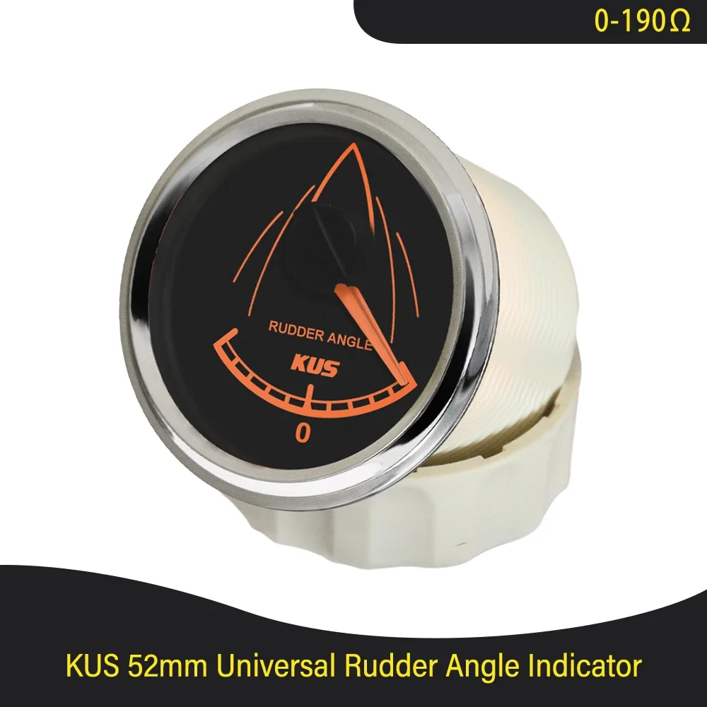 52MM KUS Marine Rudder Angle Indicator Gauge 0-190ohm Signal (Without Rudder Sensor)
52MM KUS Marine Rudder Angle Indicator Gauge 0-190ohm Signal (Without Rudder Sensor)