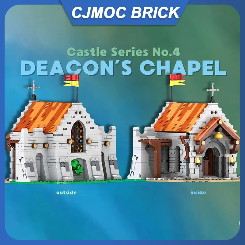 957 шт. Средневековый замок Moc Deacon's Chapel Castle Series No 4 Building Blocks Модель Технология Кирпич Черная игрушка для праздничного подарка 
957 шт. Средневековый замок Moc Deacon's Chapel Castle Series No 4 Building Blocks Модель Технология Кирпич Черная игрушка для праздничного подарка