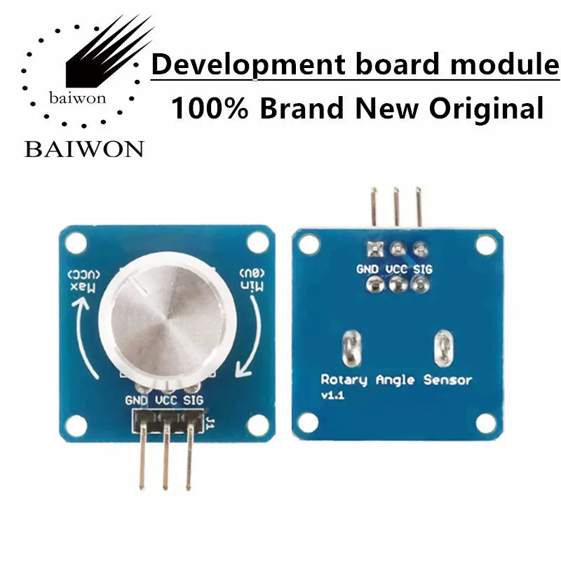 DC3-5.5V rotation angle sensor module knob switch, adjustable resistance potentiometer, adjustable volume and dimming
DC3-5.5V rotation angle sensor module knob switch, adjustable resistance potentiometer, adjustable volume and dimming