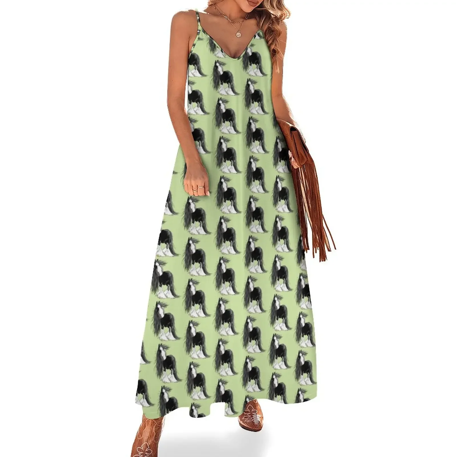 Happy Shire Horse Cartoon Clydesdale Sleeveless Dress womans clothing dress korean style summer dress korean women
Happy Shire Horse Cartoon Clydesdale Sleeveless Dress womans clothing dress korean style summer dress korean women