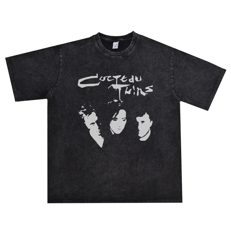 2025The Printed T-shirts of The Scottish Rock Polar Twin Band Cocteau Made of Pure Cotton for Both Men and Women Washed and Aged
2025The Printed T-shirts of The Scottish Rock Polar Twin Band Cocteau Made of Pure Cotton for Both Men and Women Washed and Aged