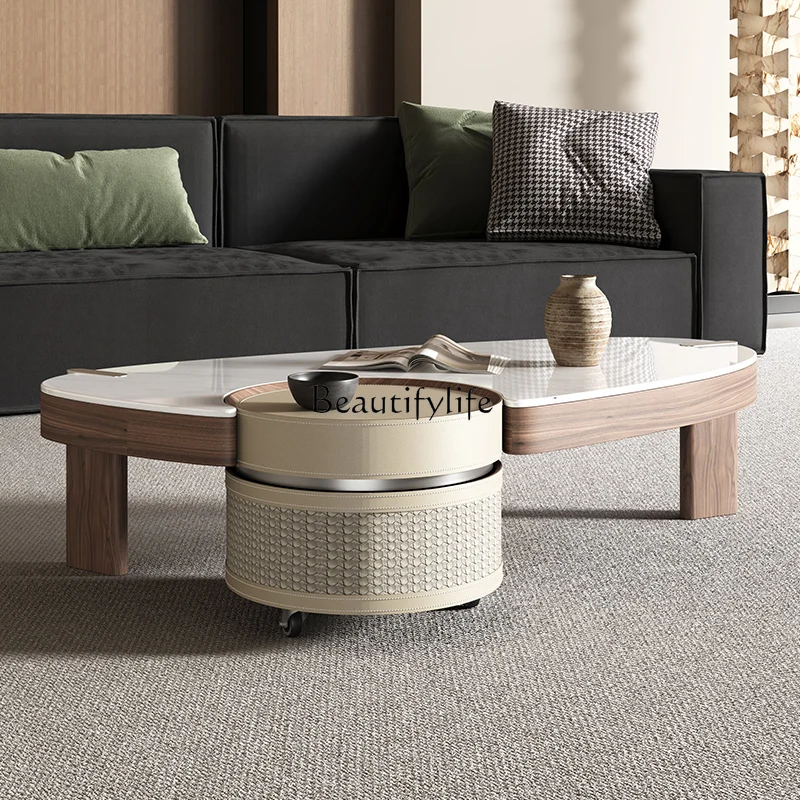 Nordic solid wood small apartment irregular saddle skin microcrystalline stone marble coffee table
Nordic solid wood small apartment irregular saddle skin microcrystalline stone marble coffee table