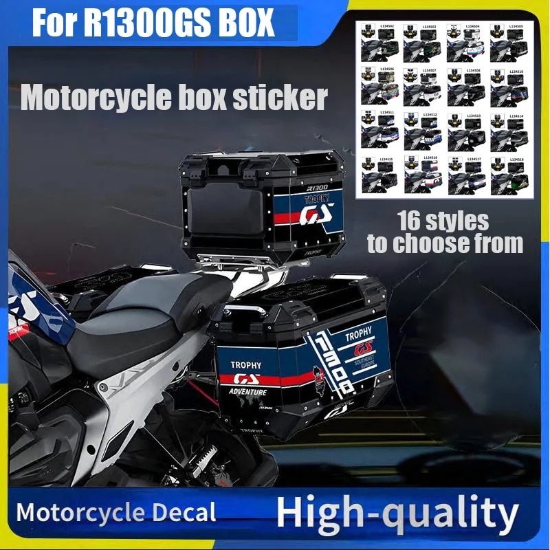 16 styles For R1300GS ADV Motorcycle Sticker Side Case Reflective Box Stickers For R1300 HP Waterproof Motorcycle Accessories
16 styles For R1300GS ADV Motorcycle Sticker Side Case Reflective Box Stickers For R1300 HP Waterproof Motorcycle Accessories