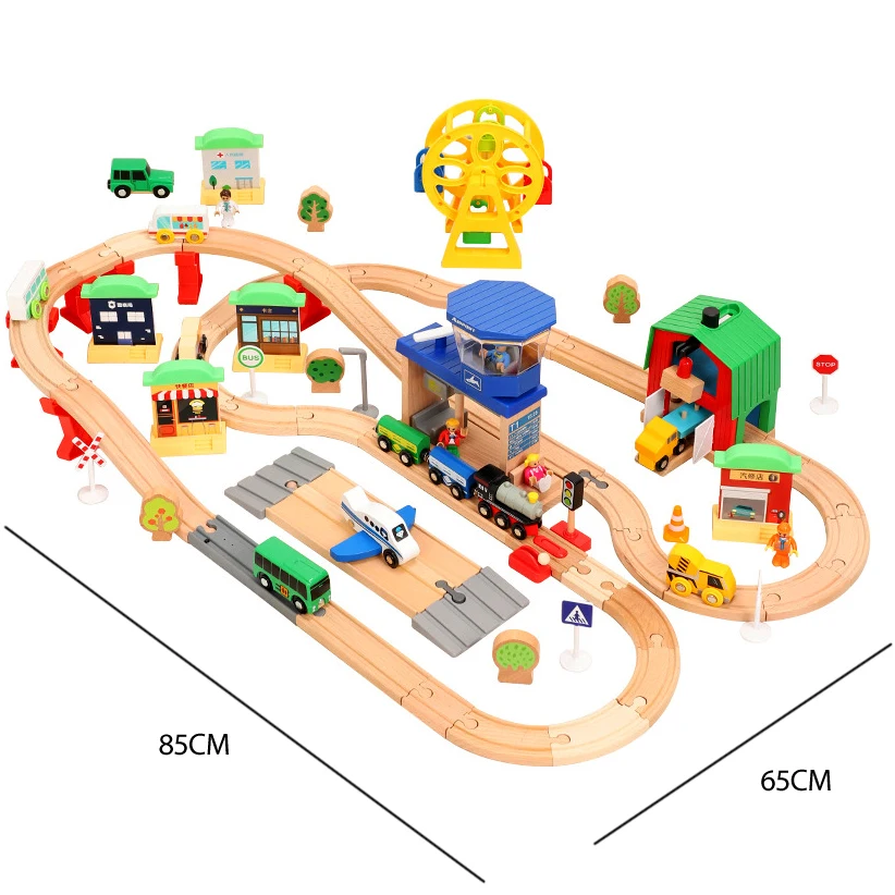 Children's Wooden Small Train Track Set Terminal Ferris Wheel Amusement Park Main Body Compatible With Electric Train Toys Pd21
Children's Wooden Small Train Track Set Terminal Ferris Wheel Amusement Park Main Body Compatible With Electric Train Toys Pd21
