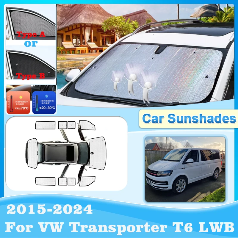 Car Coverage Sun Shade For Volkswagen VW Transporter T6 Accessories LWB 2016 2017 2018 2015-2024 Window Sunshade Covers Visors
Car Coverage Sun Shade For Volkswagen VW Transporter T6 Accessories LWB 2016 2017 2018 2015-2024 Window Sunshade Covers Visors