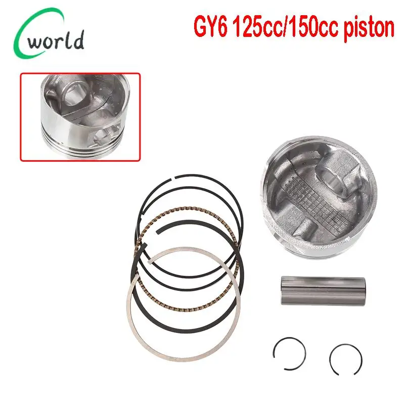 Durable GY6-150/125 Medium Cylinder Piston Rings Piston Pins for Motorcycle Engine Modification Accessories
Durable GY6-150/125 Medium Cylinder Piston Rings Piston Pins for Motorcycle Engine Modification Accessories