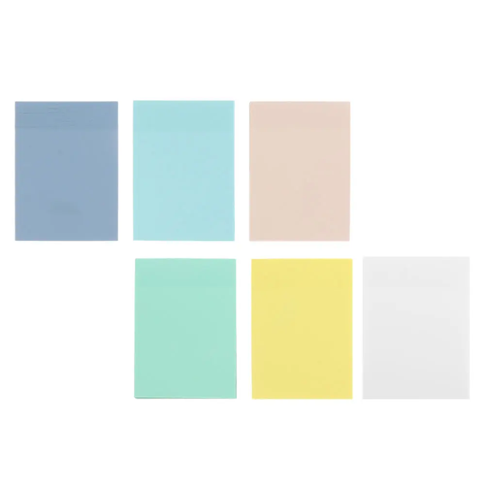 6 Pcs Transparent Memo Pads Visible Stickers Plastic Pocket Pet Long Term Use Self Adhesive No Trace
6 Pcs Transparent Memo Pads Visible Stickers Plastic Pocket Pet Long Term Use Self Adhesive No Trace