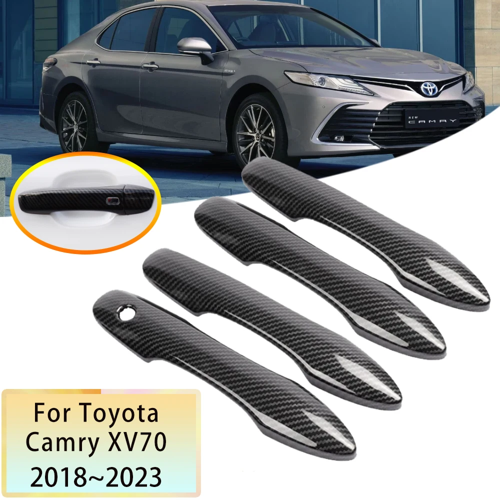 for Toyota Camry Daihatsu Altis XV70 70 2018 2019 2020 2021 2022 2023 Carbon Fiber Car Door Handle Cover Stickers Accessories
for Toyota Camry Daihatsu Altis XV70 70 2018 2019 2020 2021 2022 2023 Carbon Fiber Car Door Handle Cover Stickers Accessories