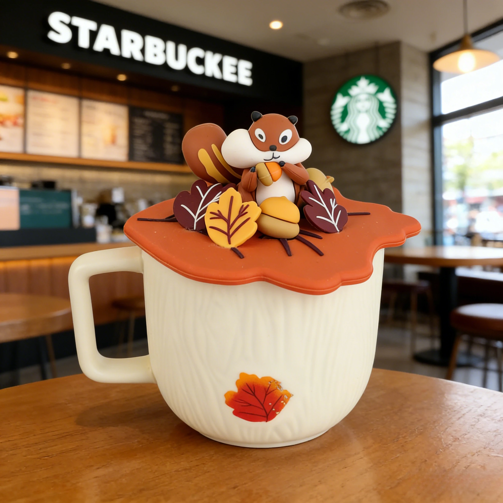 Starbucks 450ml Squirrel Forest Mug Wood Grain Ceramic Cup Silicone Lid Perfect Holiday Gift
Starbucks 450ml Squirrel Forest Mug Wood Grain Ceramic Cup Silicone Lid Perfect Holiday Gift