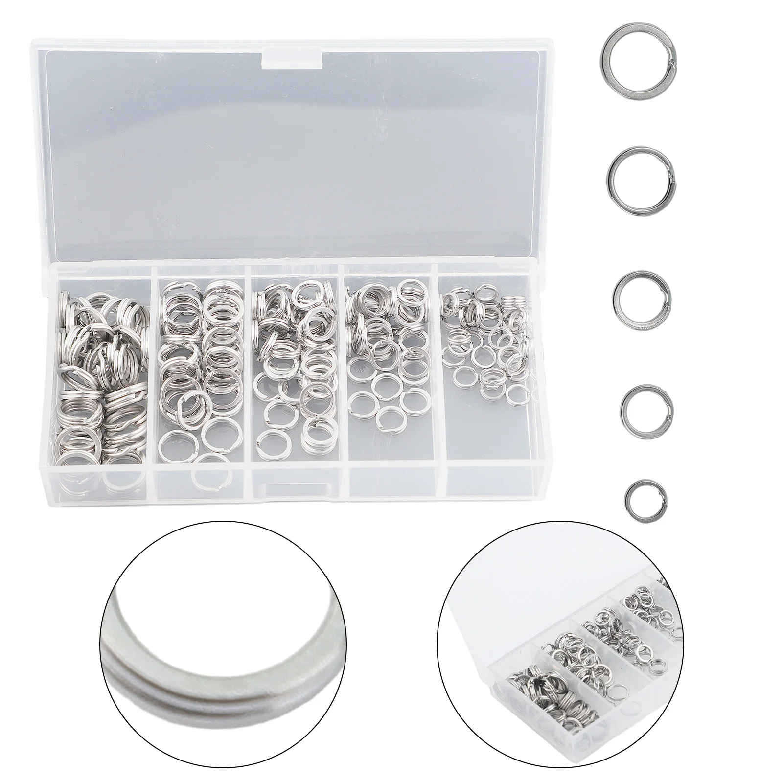 High Quality Useful New Practical Split rings Fishing Tool Kit Set Outdoor Stainless Steel Swivel 200pcs Accessories
High Quality Useful New Practical Split rings Fishing Tool Kit Set Outdoor Stainless Steel Swivel 200pcs Accessories