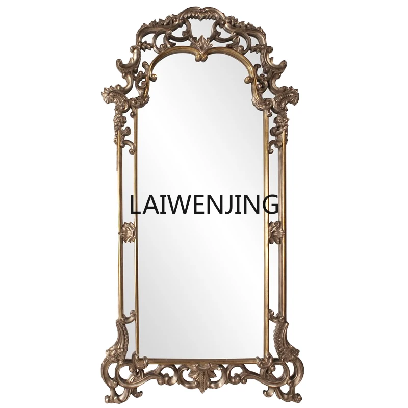 MJY French cloakroom American retro floor-to-ceiling medieval European baroque large mirror wall hanging
MJY French cloakroom American retro floor-to-ceiling medieval European baroque large mirror wall hanging