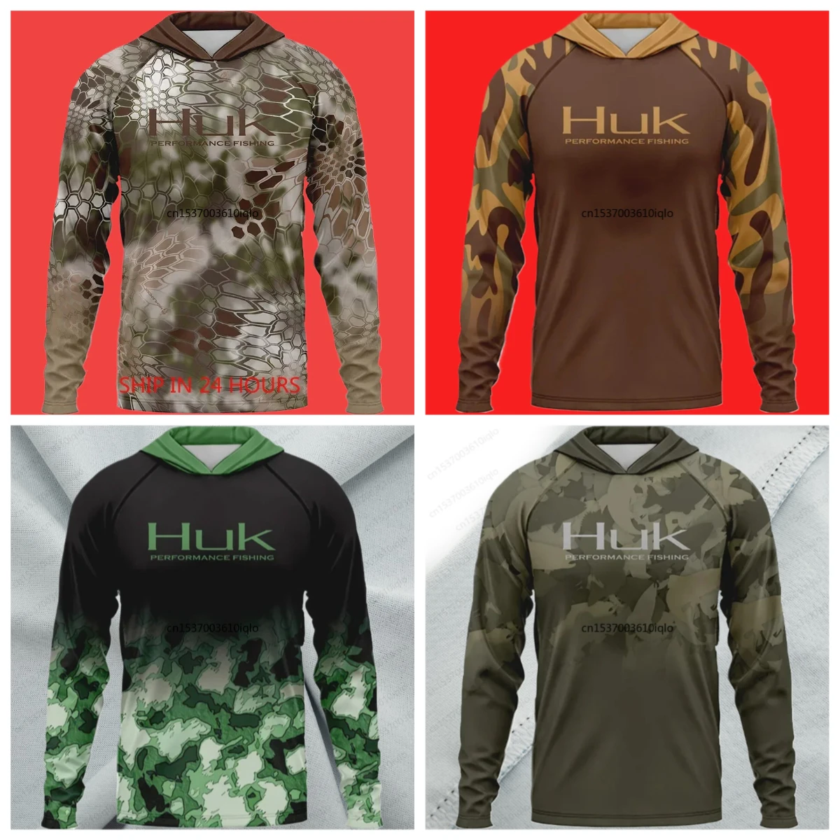 HUK 2025 Custom Design Long Sleeve Quick Dry Tournament Sublimation Plain Fishing T-shirts Jersey UV Fishing Shirts
HUK 2025 Custom Design Long Sleeve Quick Dry Tournament Sublimation Plain Fishing T-shirts Jersey UV Fishing Shirts