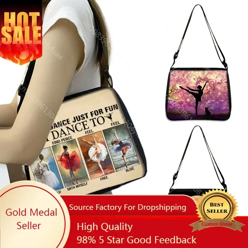 Ballet Dancing Print Women Shoulder Bag Ballerina Women Handbags Crossbody Bags Ladies Canvas Totes Casual Messenger Bags Gift
Ballet Dancing Print Women Shoulder Bag Ballerina Women Handbags Crossbody Bags Ladies Canvas Totes Casual Messenger Bags Gift