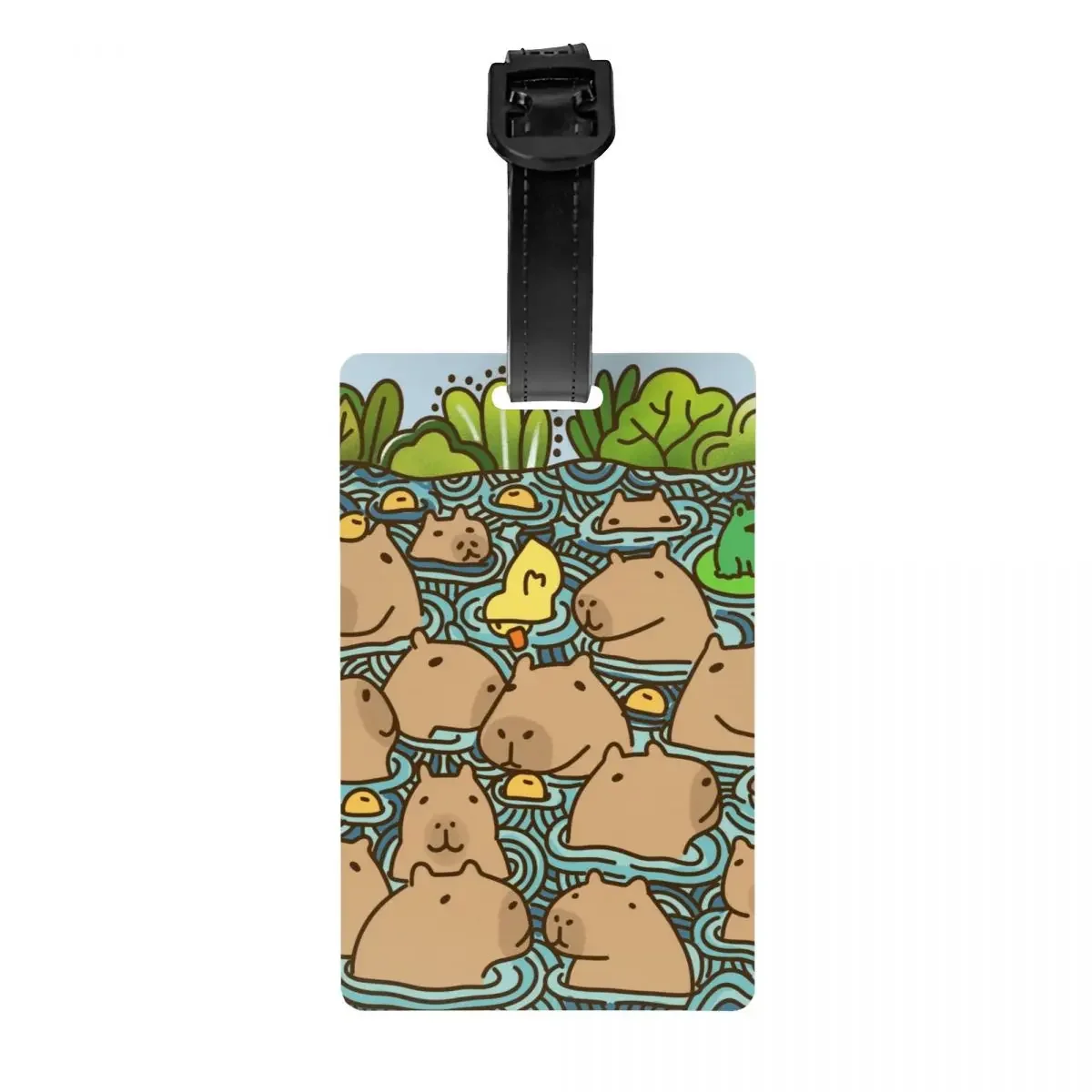 Custom A Pond Full Of Capybara Luggage Tags for Suitcases Funny Baggage Tags Privacy Cover ID Label
Custom A Pond Full Of Capybara Luggage Tags for Suitcases Funny Baggage Tags Privacy Cover ID Label