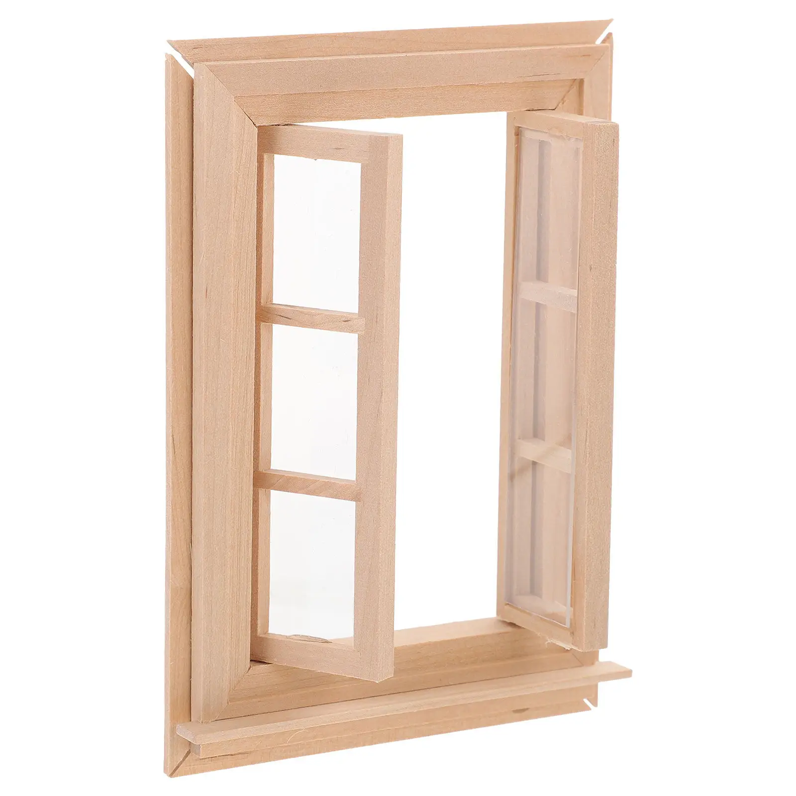 Miniature Wooden Window Small Lifelike Dollhouse Window Decoration Opening Closing Effect Tiny House Decor Prop
Miniature Wooden Window Small Lifelike Dollhouse Window Decoration Opening Closing Effect Tiny House Decor Prop
