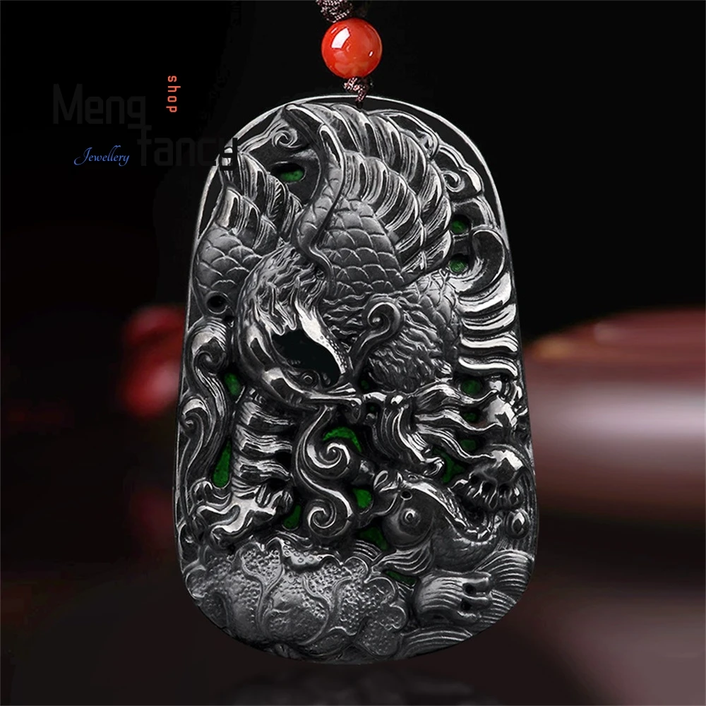 High-Grade Natural Jade A Goods Mocui Eagle Brand Ink Jade Grand Jade Pendant Ice Pendant Jade Men Luxury Necklace Fine Jewelry
High-Grade Natural Jade A Goods Mocui Eagle Brand Ink Jade Grand Jade Pendant Ice Pendant Jade Men Luxury Necklace Fine Jewelry
