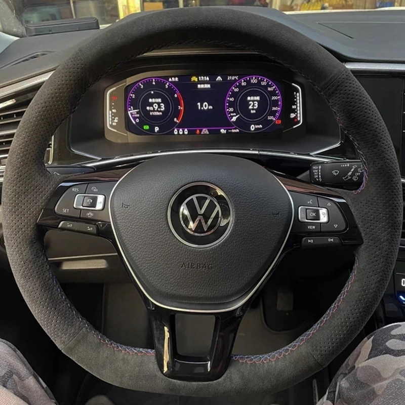 Car Steering Wheel Cover Suede For Volkswagen Golf 7 Mk7 New Polo Jetta Passat B8 Tiguan Sharan Touran Steering-Wheel Cover Wrap
Car Steering Wheel Cover Suede For Volkswagen Golf 7 Mk7 New Polo Jetta Passat B8 Tiguan Sharan Touran Steering-Wheel Cover Wrap