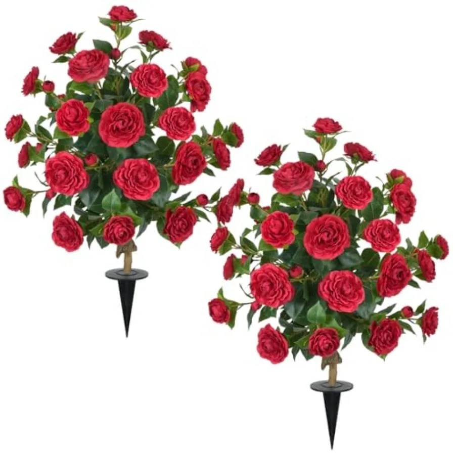 2 Packs 35.4 Artificial Camellia Tree Outdoor, 3FT Fake Flower Trees UV Resistant Faux Bushes Outdoor for Patio Porch Garden In
2 Packs 35.4 Artificial Camellia Tree Outdoor, 3FT Fake Flower Trees UV Resistant Faux Bushes Outdoor for Patio Porch Garden In
