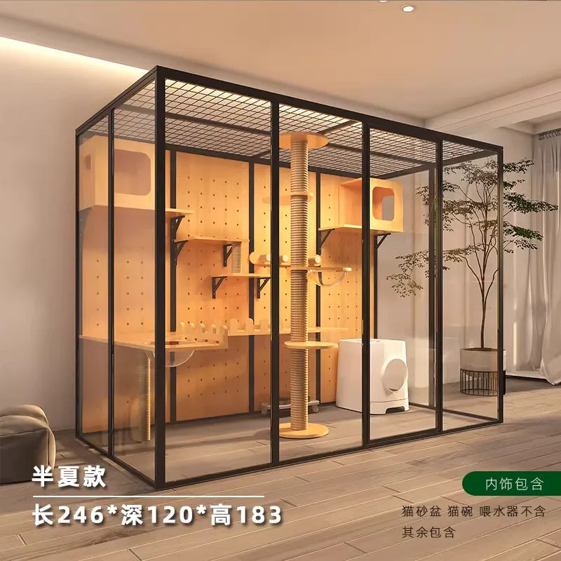 Glass cat villa room house large panoramic luxury oversized cat cage house custom pet shop cat cabinet
Glass cat villa room house large panoramic luxury oversized cat cage house custom pet shop cat cabinet