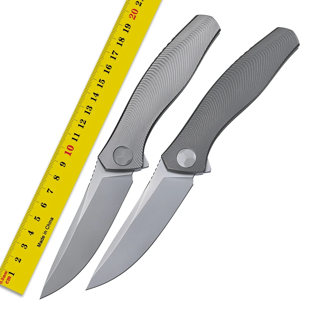 Green Thorn Bio VG10 Blade Flipper Folding Knife with textured Titanium frame Handle Hunting Survival Camping Tool
Green Thorn Bio VG10 Blade Flipper Folding Knife with textured Titanium frame Handle Hunting Survival Camping Tool