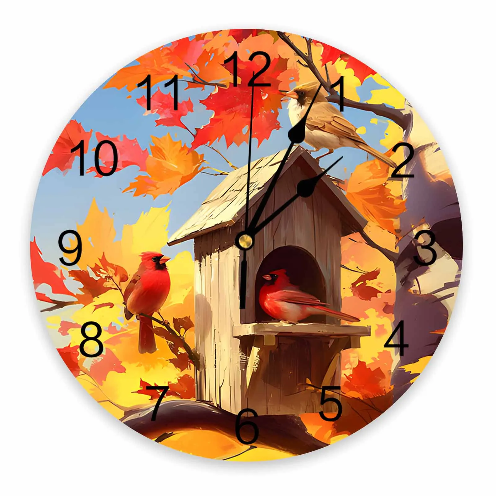 Birds On Maple Tree In Autumn PVC Wall Clock Bedroom Decoration Wall Clock Modern Design Home Decore Wall Digital Clock
Birds On Maple Tree In Autumn PVC Wall Clock Bedroom Decoration Wall Clock Modern Design Home Decore Wall Digital Clock