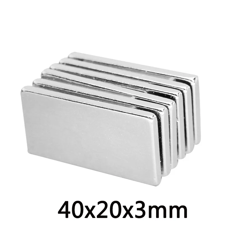 40x20x3 mm Block Powerful Magnets Thickness Neodymium Magnet 40x20x3mm Strong Permanent NdFeB Magnet 40*20*3mm
40x20x3 mm Block Powerful Magnets Thickness Neodymium Magnet 40x20x3mm Strong Permanent NdFeB Magnet 40*20*3mm