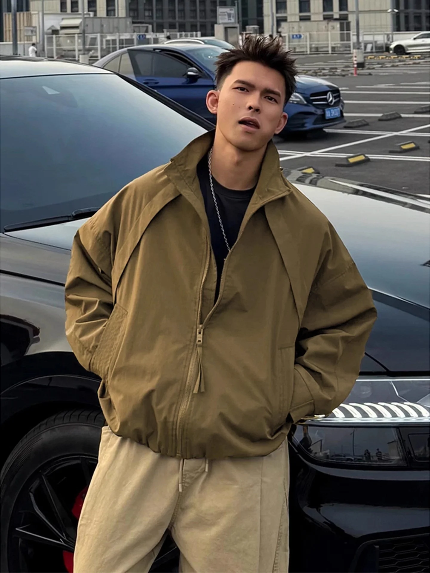 Мужская осенняя ветрозащитная и водонепроницаемая куртка American Sle Tee-Proof с воротником-стойкой, без капюшона, для повседневной носки
Мужская осенняя ветрозащитная и водонепроницаемая куртка American Sle Tee-Proof с воротником-стойкой, без капюшона, для повседневной носки