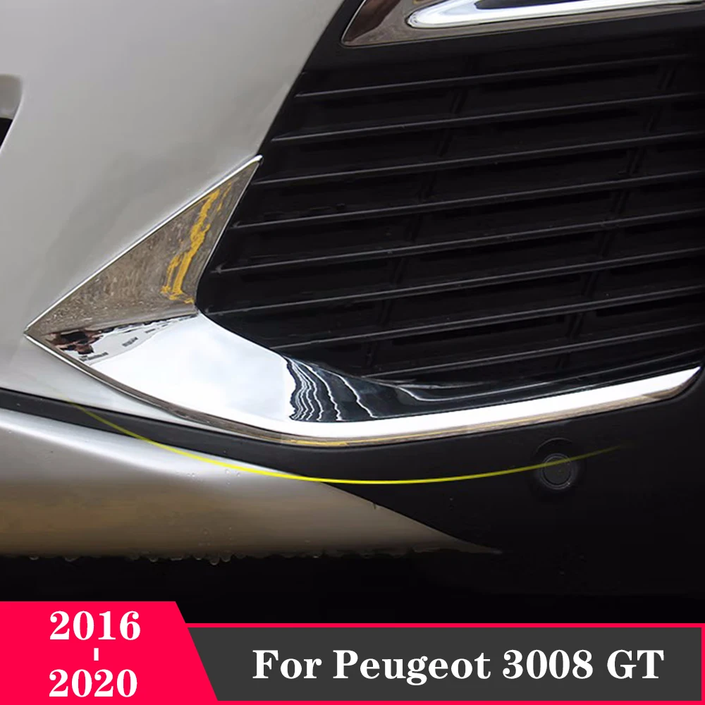 Car Exterior Front Fog Lights Lamps Eyebrow Stripes Cover Trim ABS Chrome/Carbon For Peugeot 3008 5008 GT 2016-2020 Accessories
Car Exterior Front Fog Lights Lamps Eyebrow Stripes Cover Trim ABS Chrome/Carbon For Peugeot 3008 5008 GT 2016-2020 Accessories