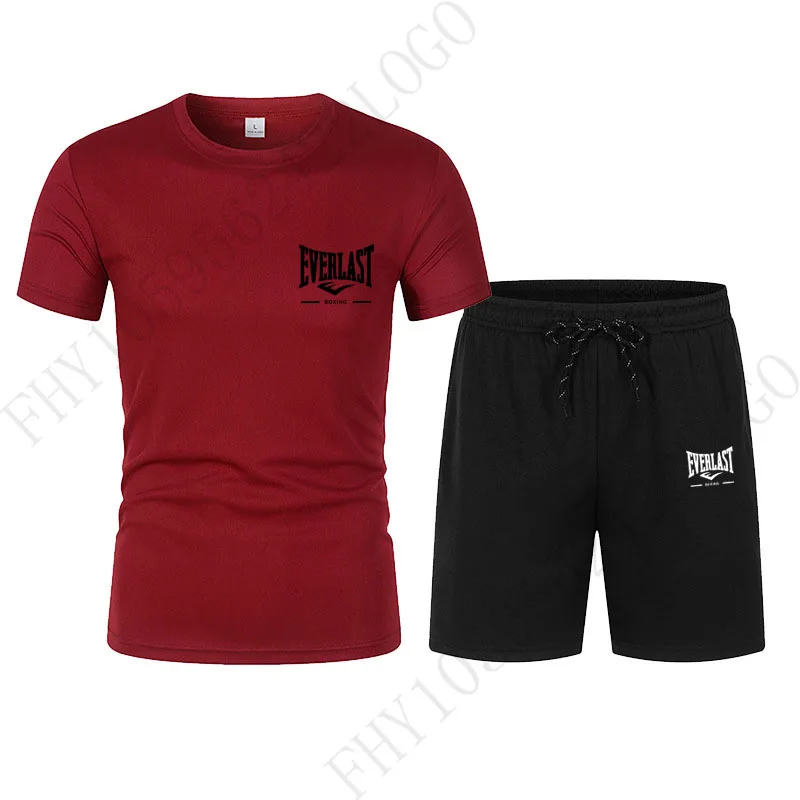 New men's sportswear, short sleeve top and summer shorts, 2 pieces, outdoor fitness running T-shirt top + sweatpants, suit casua
New men's sportswear, short sleeve top and summer shorts, 2 pieces, outdoor fitness running T-shirt top + sweatpants, suit casua