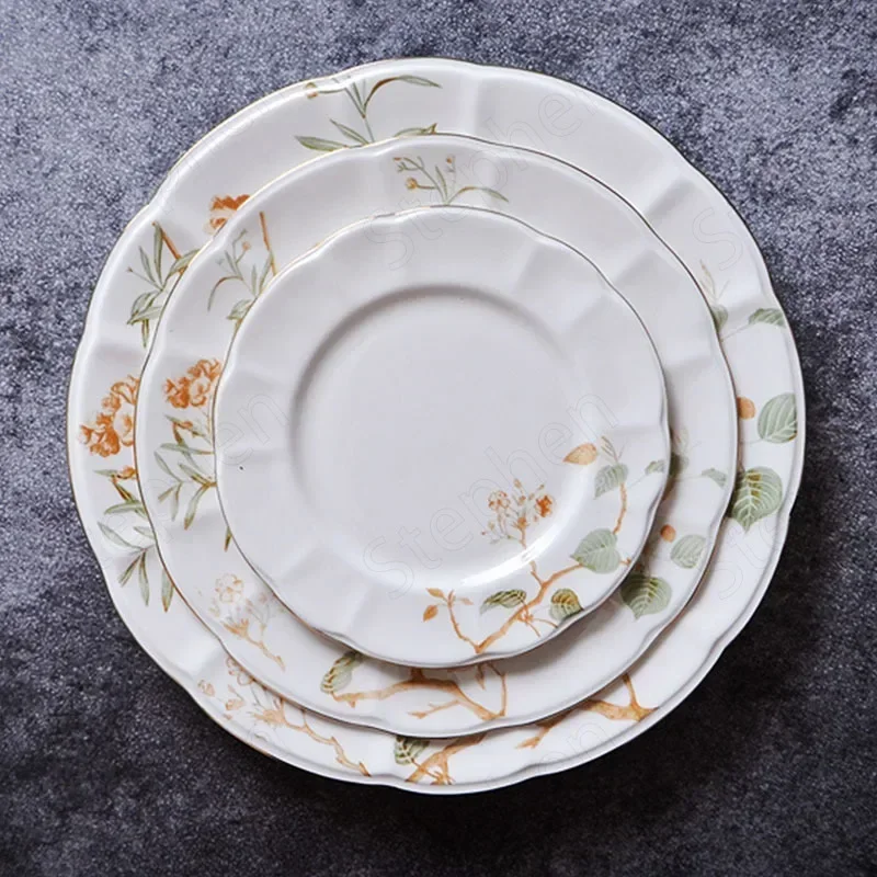 Golden Stroke Classical Ceramic Dinner Plate American Vintage Painted Branches Decorative Dessert Plates Afternoon Tea Tableware
Golden Stroke Classical Ceramic Dinner Plate American Vintage Painted Branches Decorative Dessert Plates Afternoon Tea Tableware