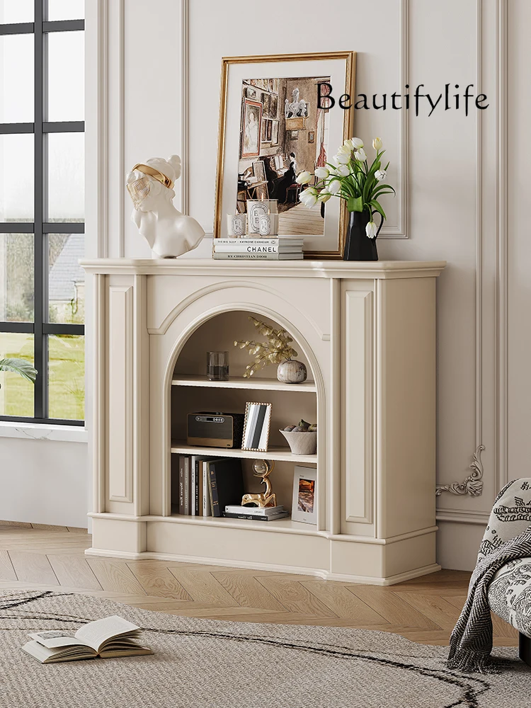 French Cream Style All Solid Wood White Fireplace Cabinet Home Living Room Decoration Locker
French Cream Style All Solid Wood White Fireplace Cabinet Home Living Room Decoration Locker