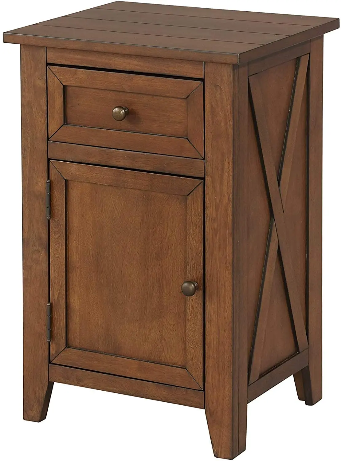 X-Side Wood Nightstand Side Table End Table With 1 Drawer And 1 Door, Brown, Customized
X-Side Wood Nightstand Side Table End Table With 1 Drawer And 1 Door, Brown, Customized