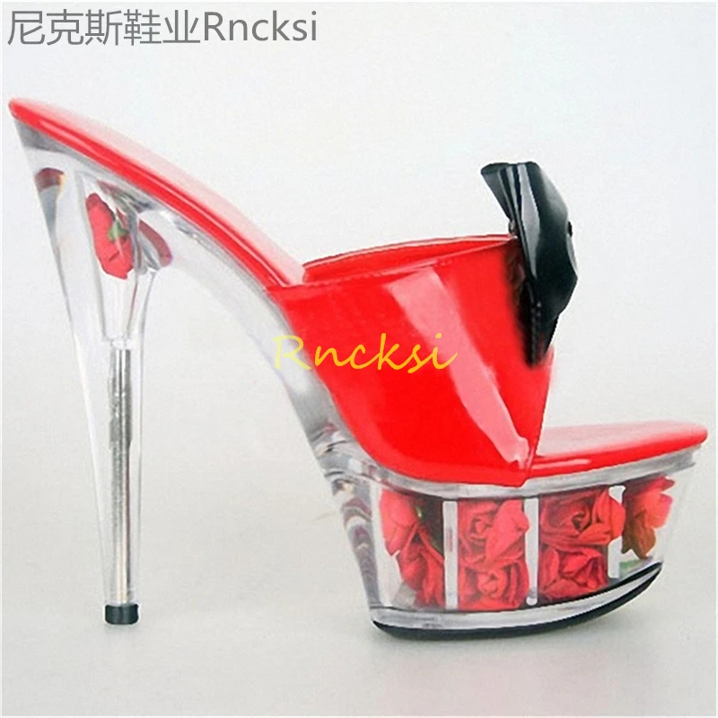 15cm Waterproof platform catwalk thick bottom and catwalk fashion super high-heeled sandals
15cm Waterproof platform catwalk thick bottom and catwalk fashion super high-heeled sandals