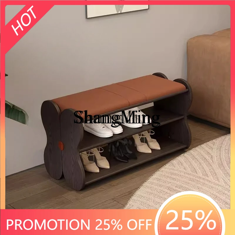 CL entrance entrance high-end shoe rack can be seated and stored in medieval style shoe stool
CL entrance entrance high-end shoe rack can be seated and stored in medieval style shoe stool