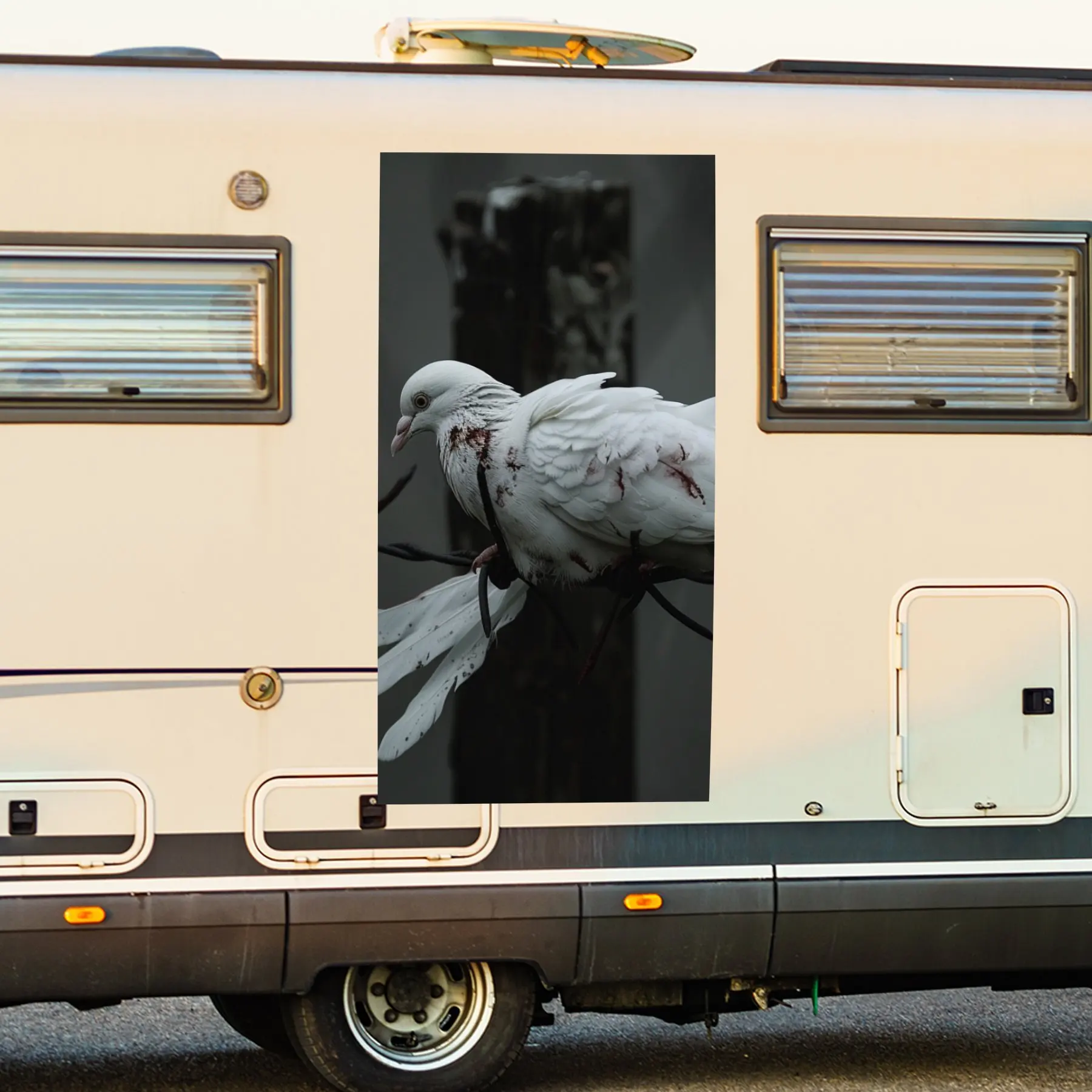 Виниловая наклейка Caged Dove Thought для двери автомобиля на колесах, водонепроницаемые самоклеящиеся виниловые наклейки, защита автомобиля
Виниловая наклейка Caged Dove Thought для двери автомобиля на колесах, водонепроницаемые самоклеящиеся виниловые наклейки, защита автомобиля