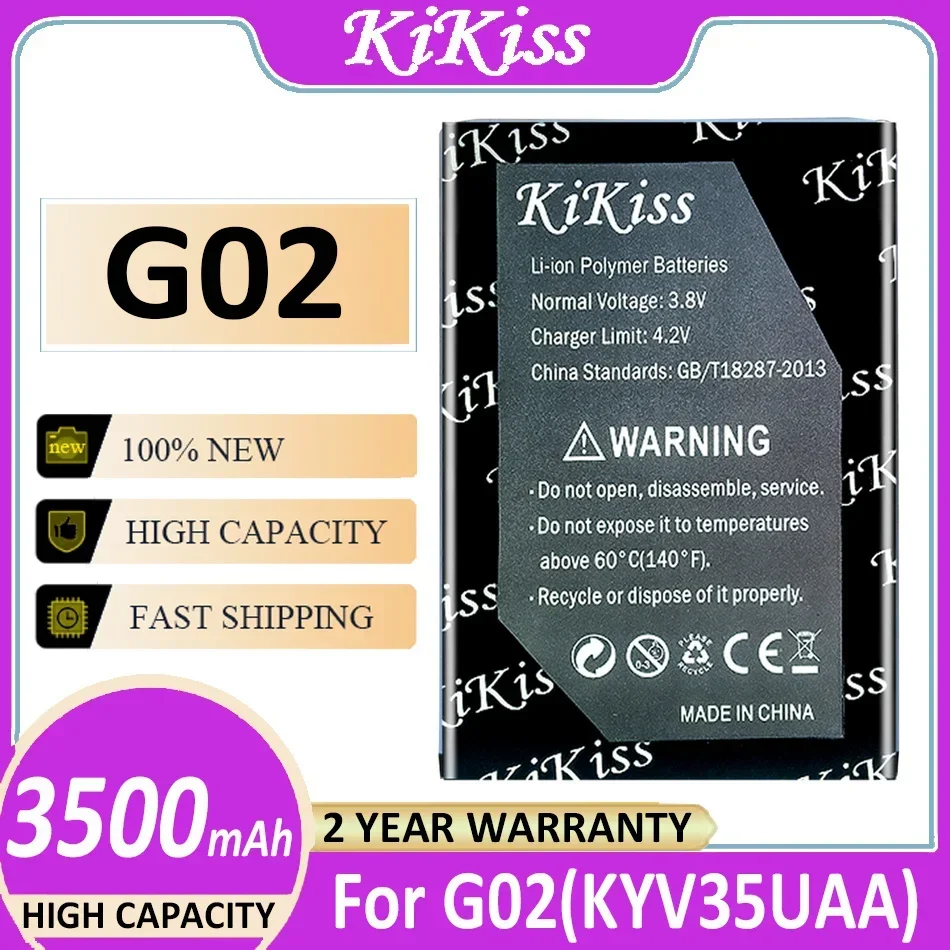 Аккумулятор KiKiss 3500 мАч/3800 мАч для Kyocera G02 (KYV35UAA) G03 (KYV41UAA) G04 (KYV46UAA)
Аккумулятор KiKiss 3500 мАч/3800 мАч для Kyocera G02 (KYV35UAA) G03 (KYV41UAA) G04 (KYV46UAA)