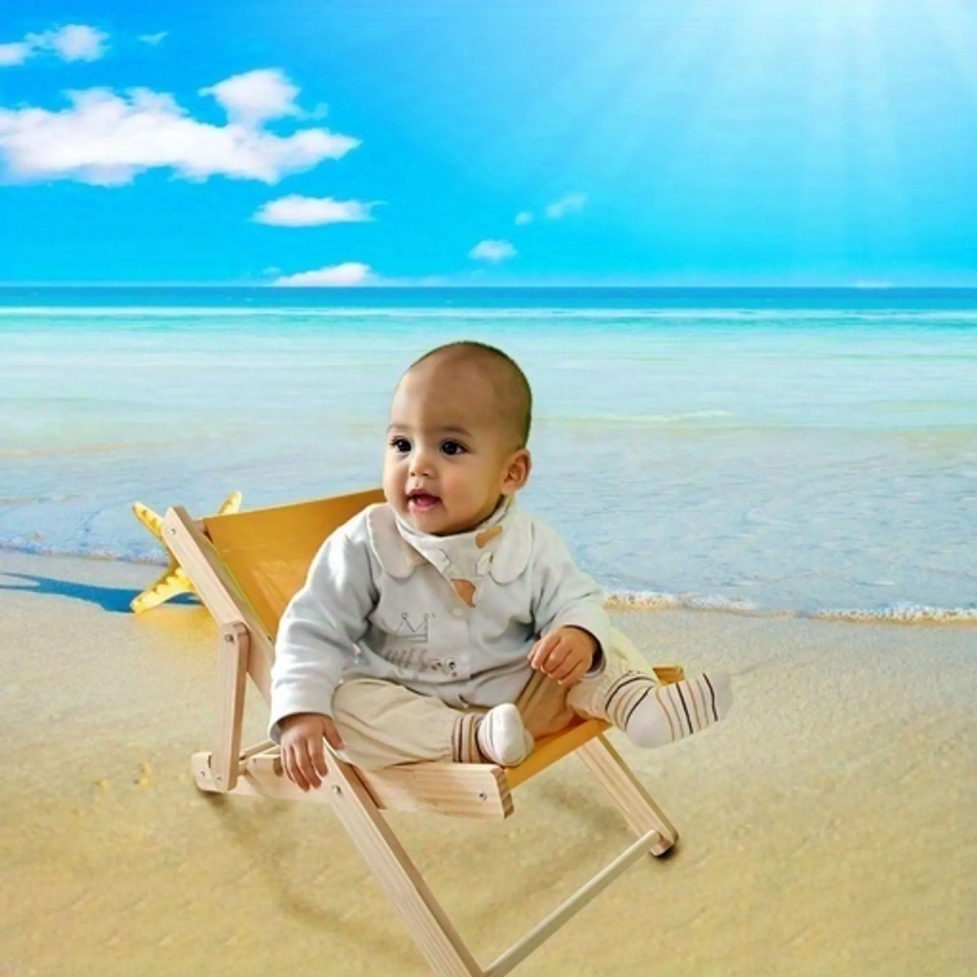 Children's Photography Props Beach Chair Newborn Beach Background Props Folding Chair Photo Studio Photo Accessories Beach Chair
Children's Photography Props Beach Chair Newborn Beach Background Props Folding Chair Photo Studio Photo Accessories Beach Chair