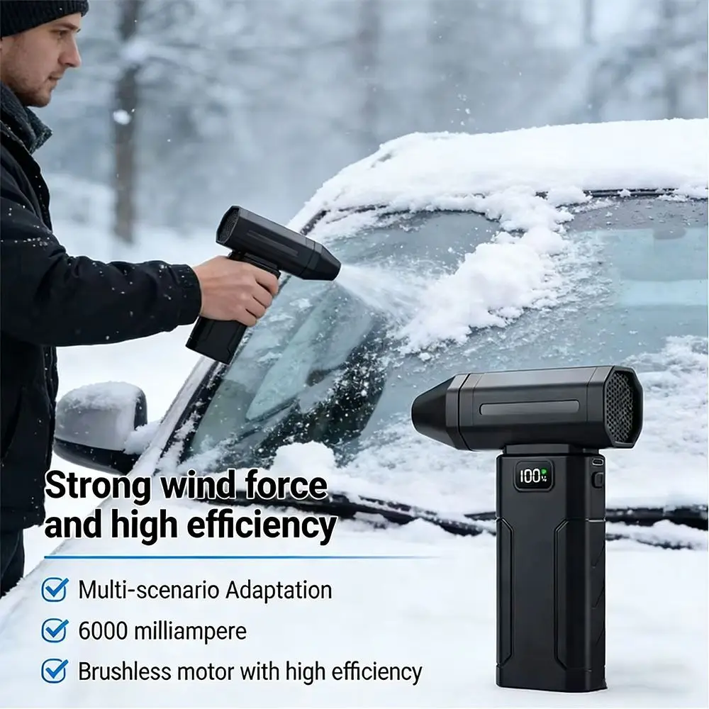 Adjustable Speed Mini Dust Snow Blower Brushless Motor 5-Gear Settings Electric Air Blower High-Speed RPM Screen Display
Adjustable Speed Mini Dust Snow Blower Brushless Motor 5-Gear Settings Electric Air Blower High-Speed RPM Screen Display