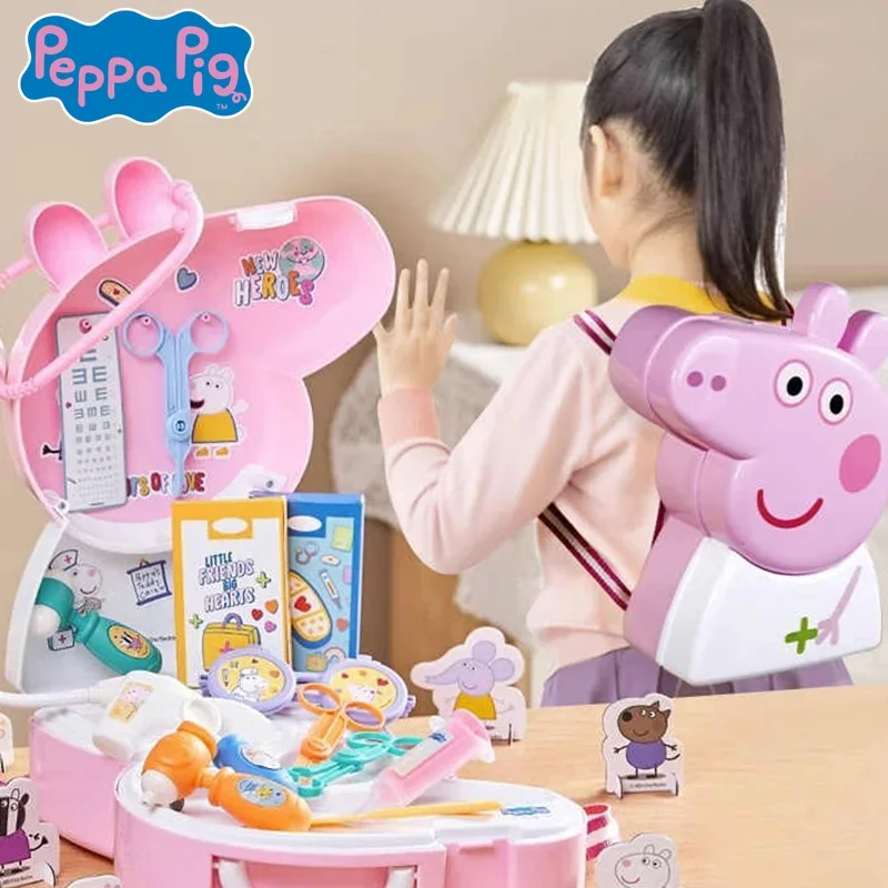 Kawaii Hasbro Свинка Пеппа Домашние игрушки Милый мультфильм Детские игрушки-бошеры Овощная кухонная серия Детский набор Рюкзак Праздничный подарок 
Kawaii Hasbro Свинка Пеппа Домашние игрушки Милый мультфильм Детские игрушки-бошеры Овощная кухонная серия Детский набор Рюкзак Праздничный подарок