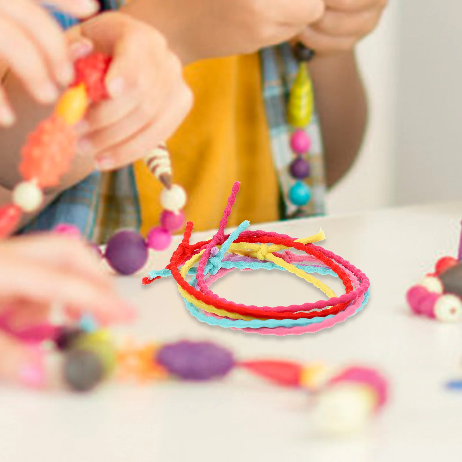 6Pcs Colorful Stretchy Hair Ties Elastic Cord for DIY Jewelry Bracelet Making Cord Beading Thread Necklace String
6Pcs Colorful Stretchy Hair Ties Elastic Cord for DIY Jewelry Bracelet Making Cord Beading Thread Necklace String