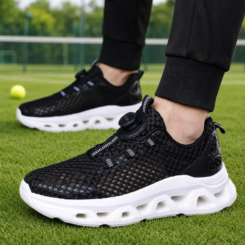 Men Quick Dry Barefoot Hiking Sneakers Rotating Buckle Slip on Breathable Multi-Purpose Shoes for Stream Trekking Tennis Outdoor
Men Quick Dry Barefoot Hiking Sneakers Rotating Buckle Slip on Breathable Multi-Purpose Shoes for Stream Trekking Tennis Outdoor