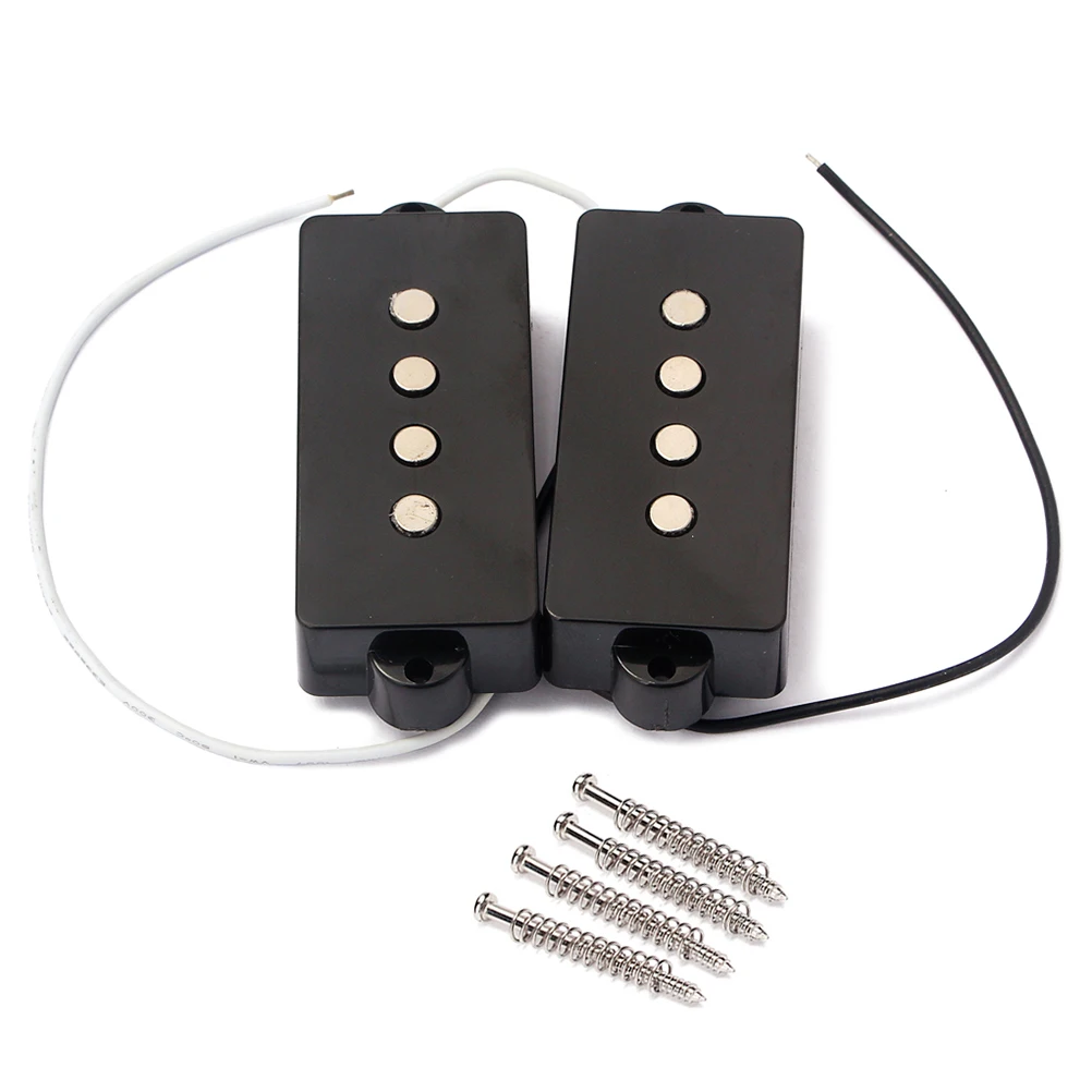 4 String Electric Bass Pickups Bridge Neck Pickups Set for PB Bass Guitar Open Style Guitar Parts and Accessories GMB11 Black
4 String Electric Bass Pickups Bridge Neck Pickups Set for PB Bass Guitar Open Style Guitar Parts and Accessories GMB11 Black