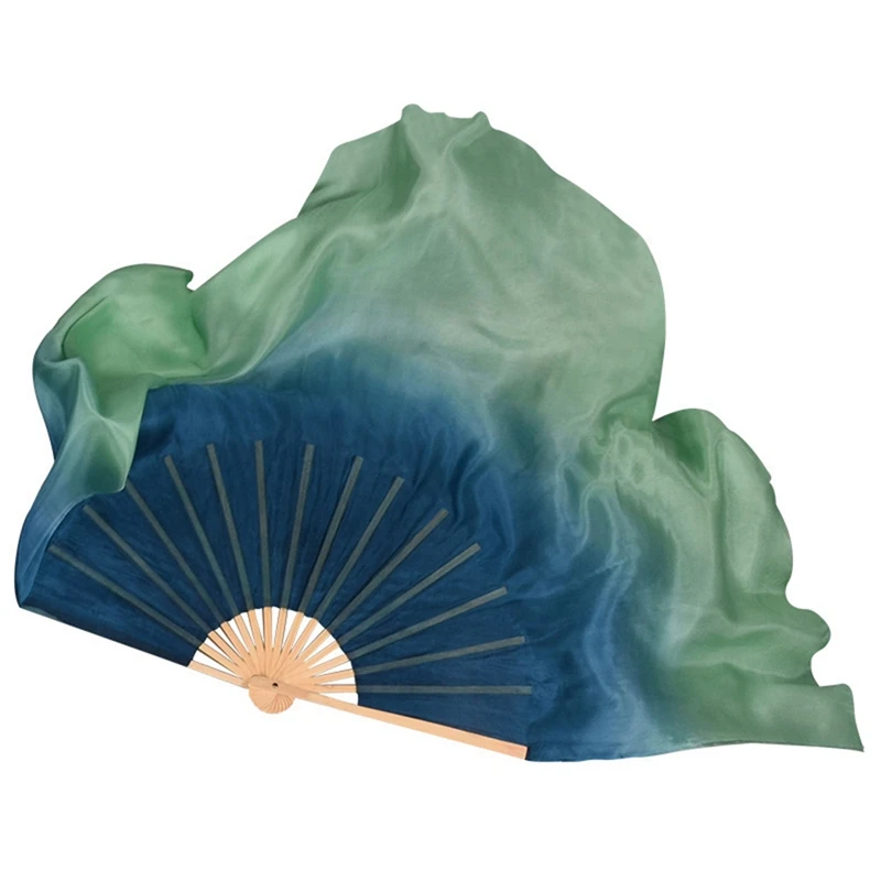 1Pair 100% Real Silk Dancer Performance Props Flowy Hand Dye Foldable Dance Fan Green
1Pair 100% Real Silk Dancer Performance Props Flowy Hand Dye Foldable Dance Fan Green