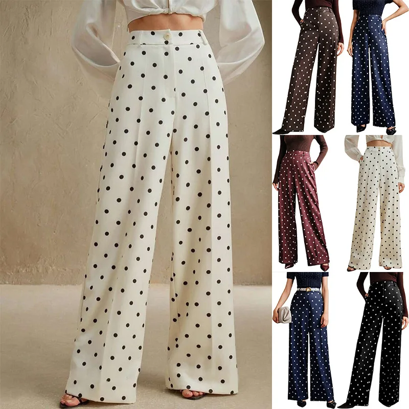 ONNT TO WAN Fashion Women 2026 Polka Dot New Women's Clothing Loose Wide-leg Trousers Casual Pants Women Desinged Ladt Trousers
ONNT TO WAN Fashion Women 2026 Polka Dot New Women's Clothing Loose Wide-leg Trousers Casual Pants Women Desinged Ladt Trousers